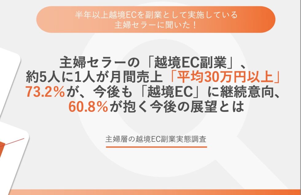 主婦層の越境EC副業実態調査