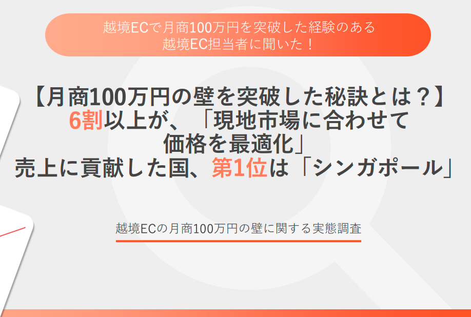 越境ECで月商100万円を突破した経験のある越境EC担当者に聞いた！
